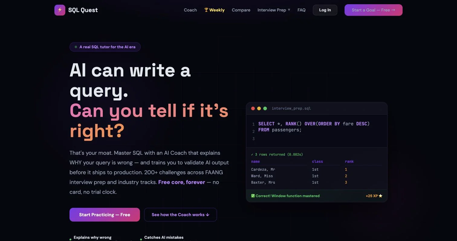 Best AI Tools for SQL Beginners